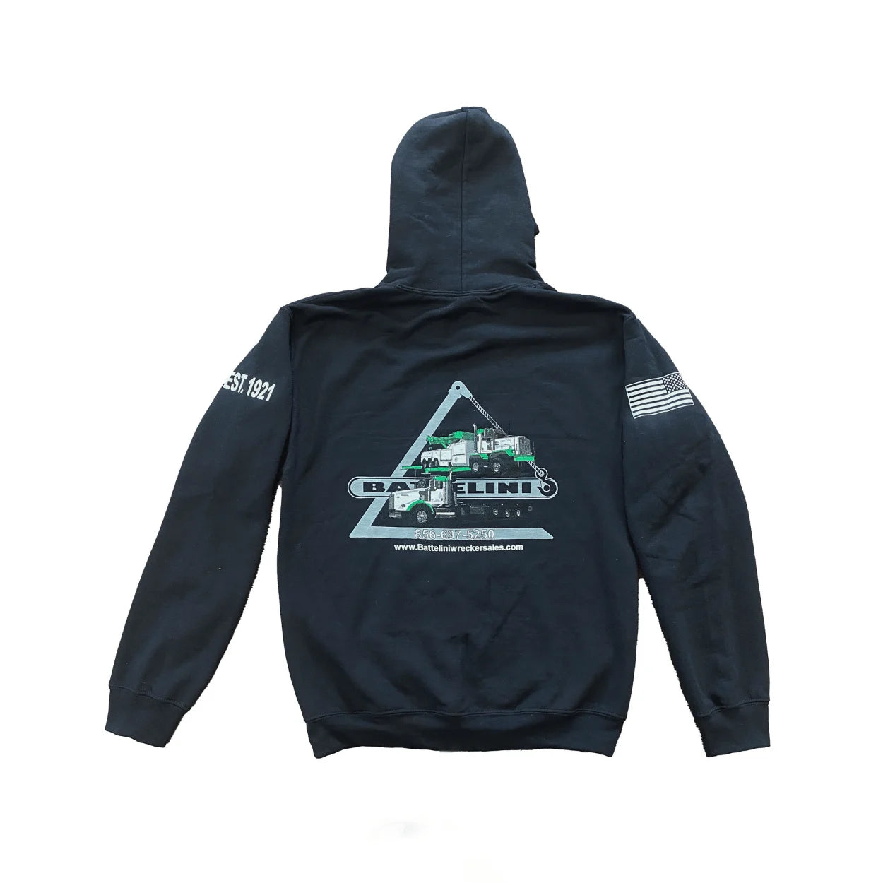 battelini trucking hoodie sweatshirt