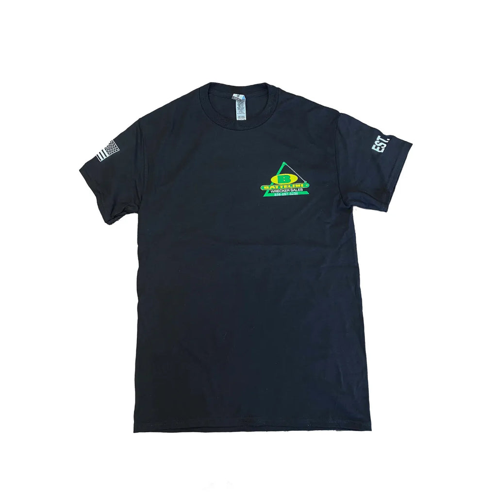 battelini black trucking t-shirt