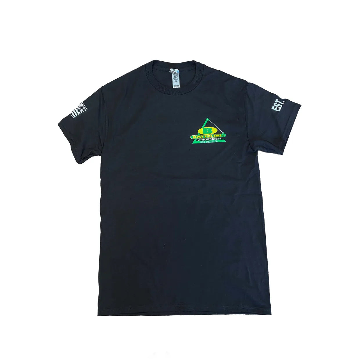 battelini black trucking t-shirt