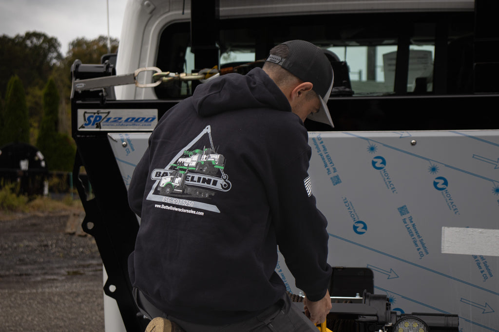 Battelini Trucking Hoodie Sweatshirt - Black