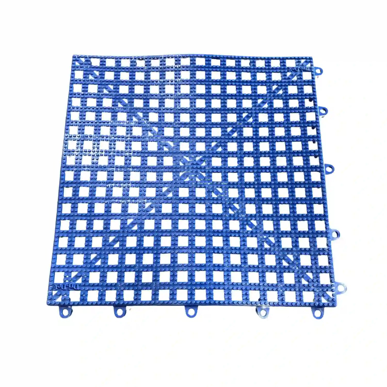 blue dri-dek tile. used inside of truck toolboxes and top trays to protect toolboxes and provide drainage