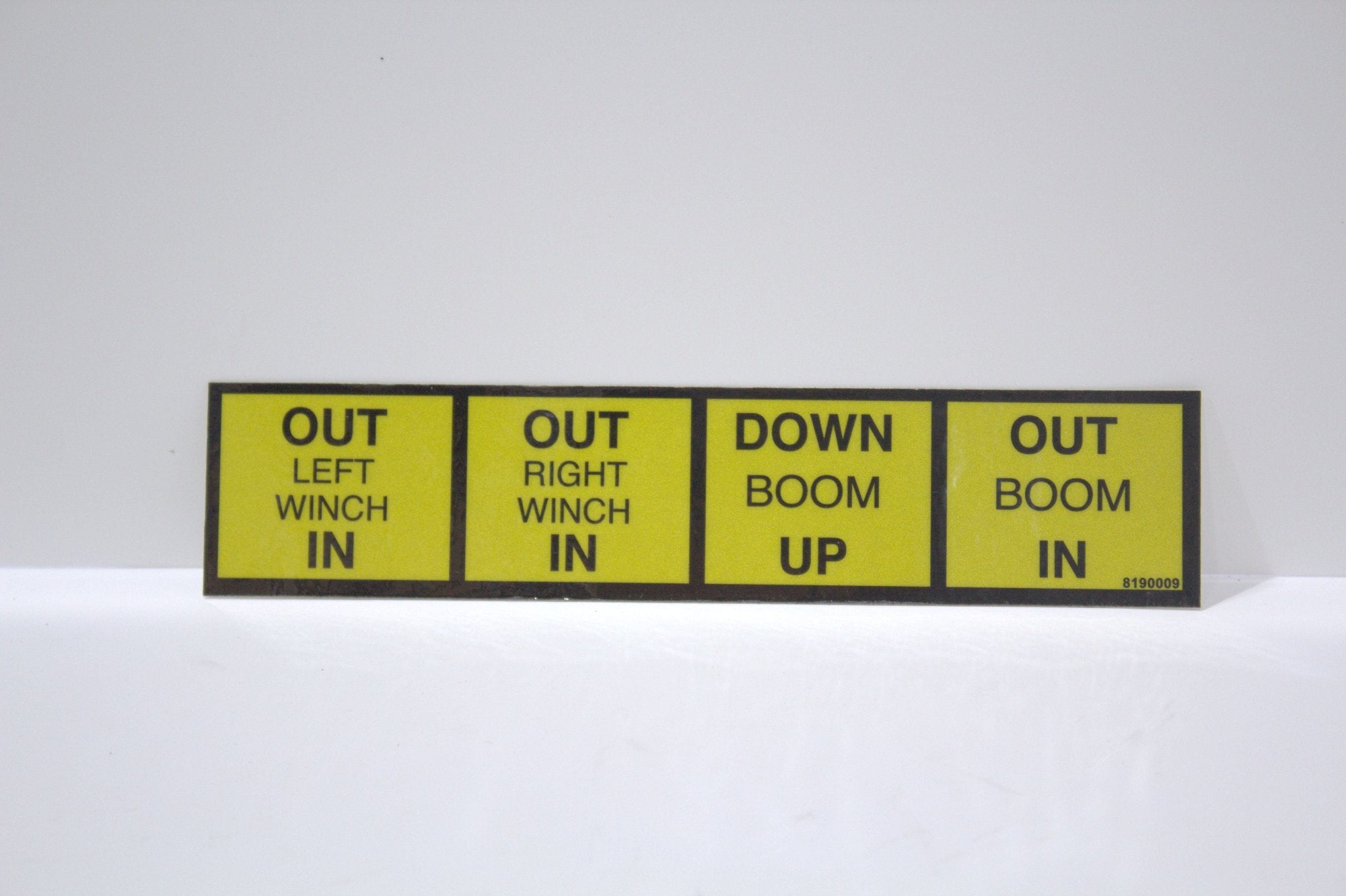 boom in-out sticker - vehicle decals - safety stickers