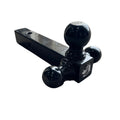 buyers products tri-ball hitch with solid shank with black towing balls 