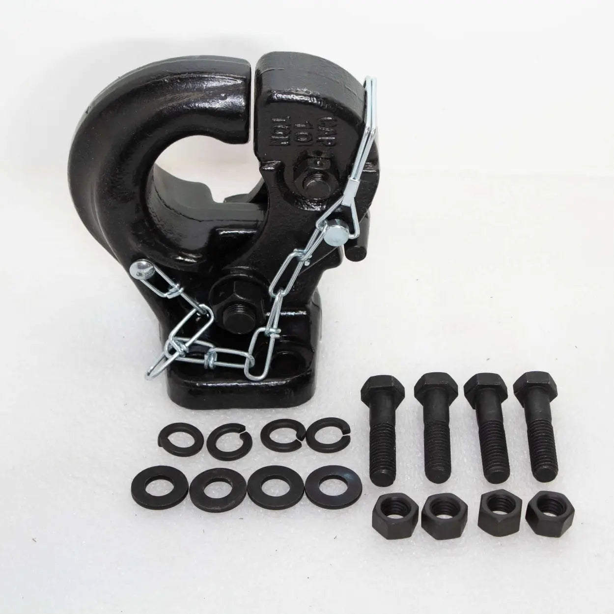 Durable BUYERS PRODUCTS 10 ton pintle hook used for vehicle recovery.  