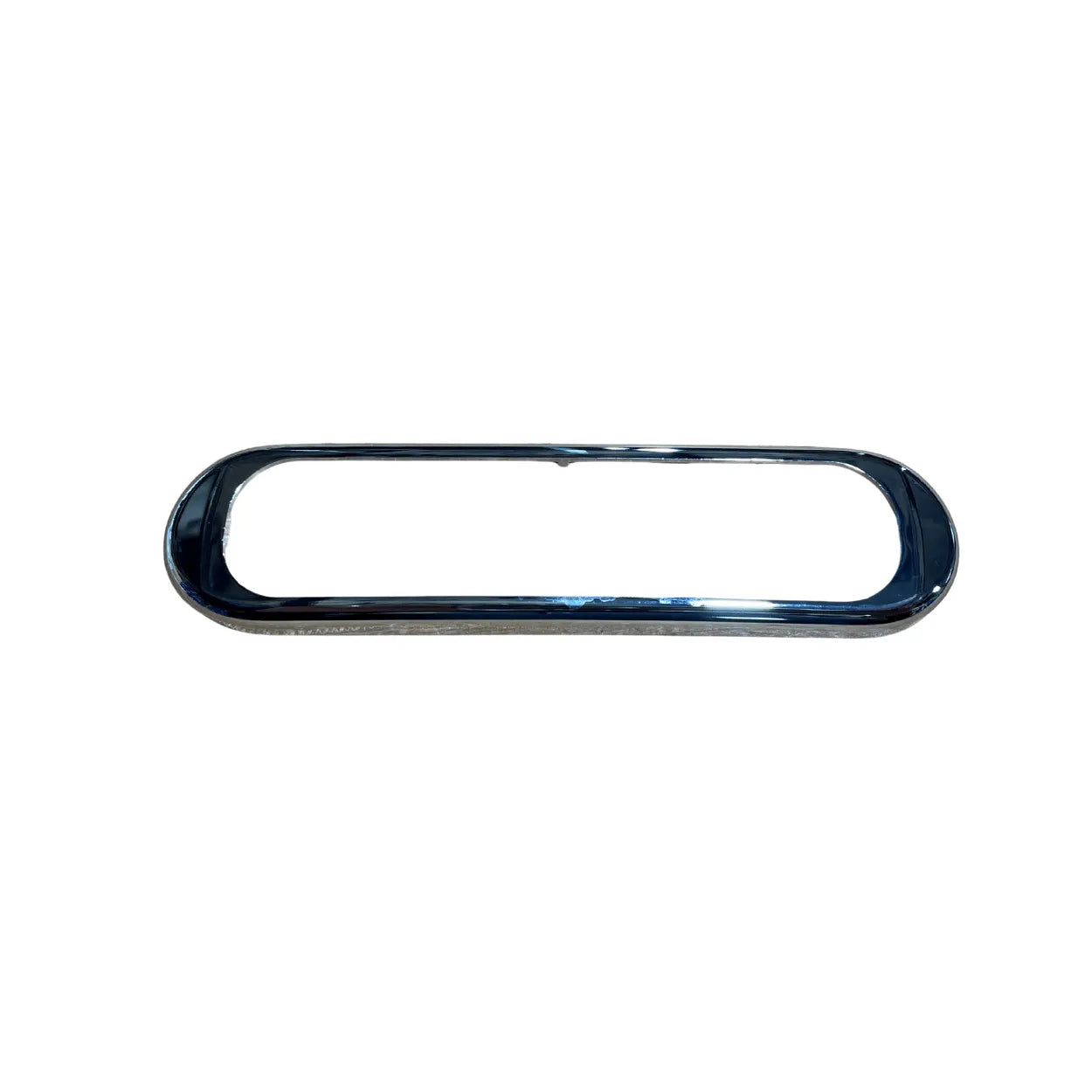 Chrome trim flange for Whelen T-Series surface-mount LED lightheads.