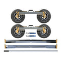 collins hi-speed g7-PRO tow dolly with ratchet straps, cross rails and pry bar