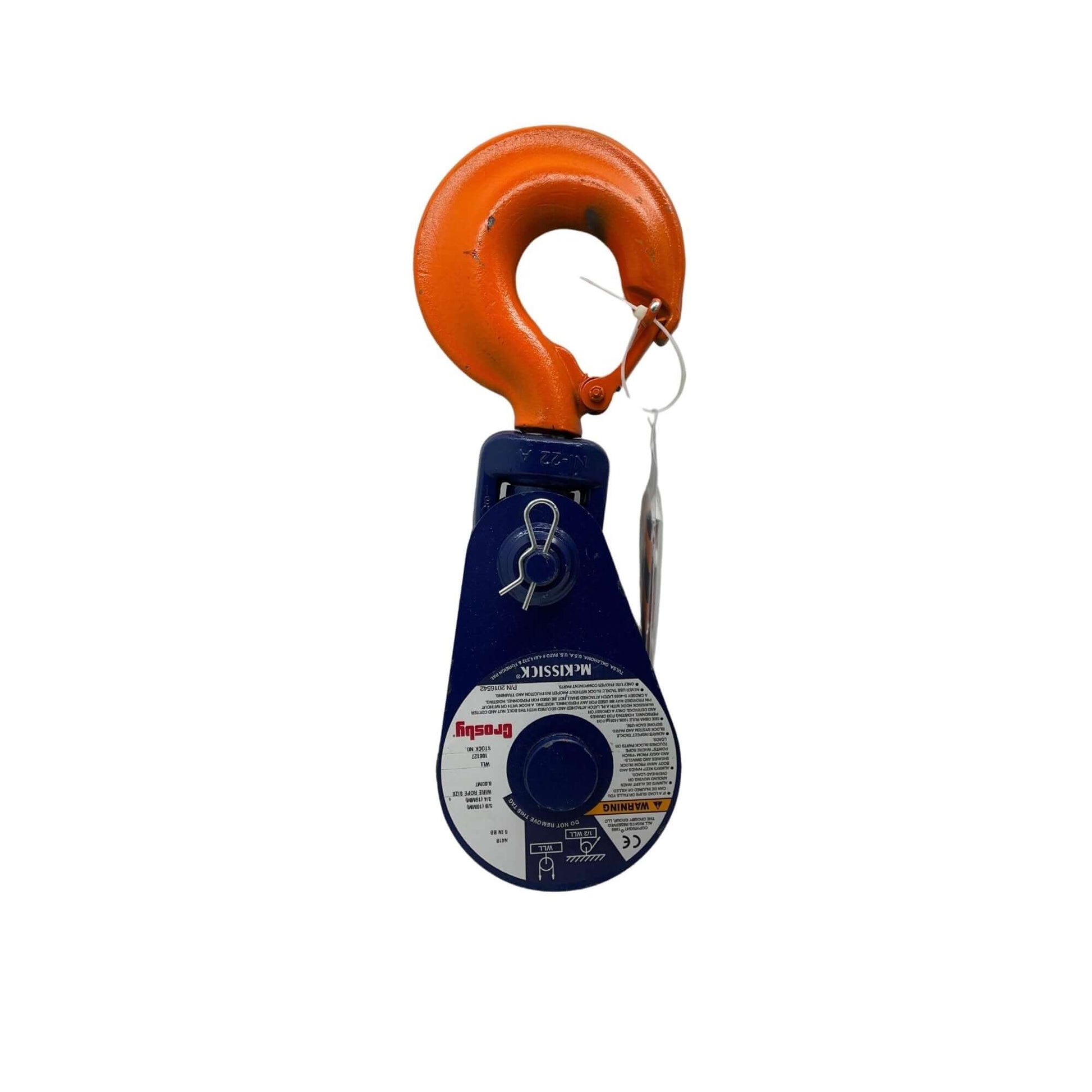 8 ton snatch block with hook - crosby snatch block w/ hook - rigging