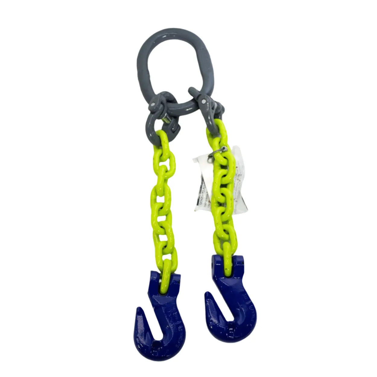 DOG81.5 heavy duty V-chain with grab hooks for rigging, lifting, and towing accessories, commonly used as wrecker parts.
