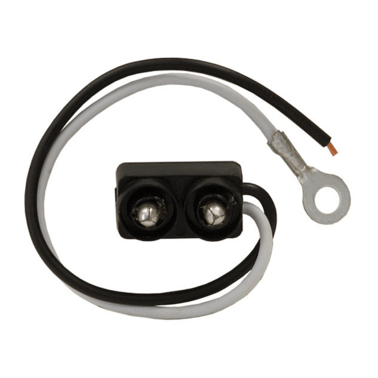 DOT Light Plug 2-Pin PL-10 Male w/ Stripped Power And #10 Ring On ...