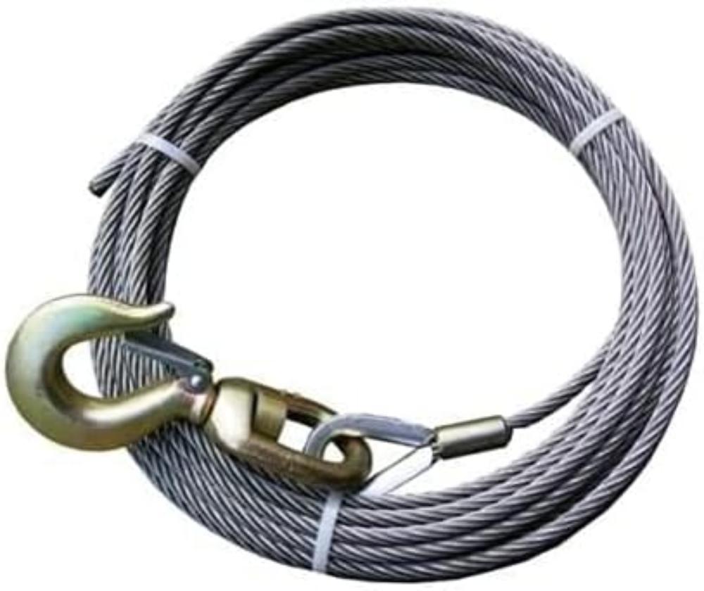 fiber core wire rope - swivel hook - winch cable