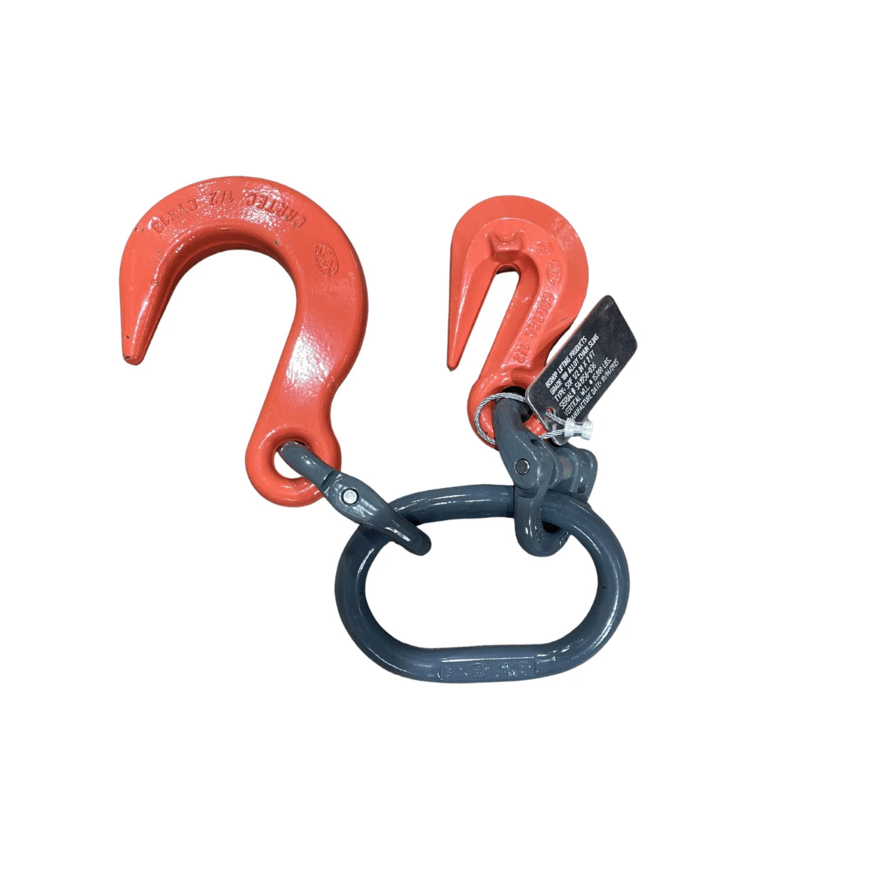 1/2 inch foundry hook with a grab hook on an oblong