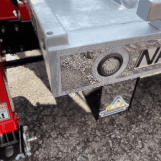 front end piece of stainless for the side of the bed