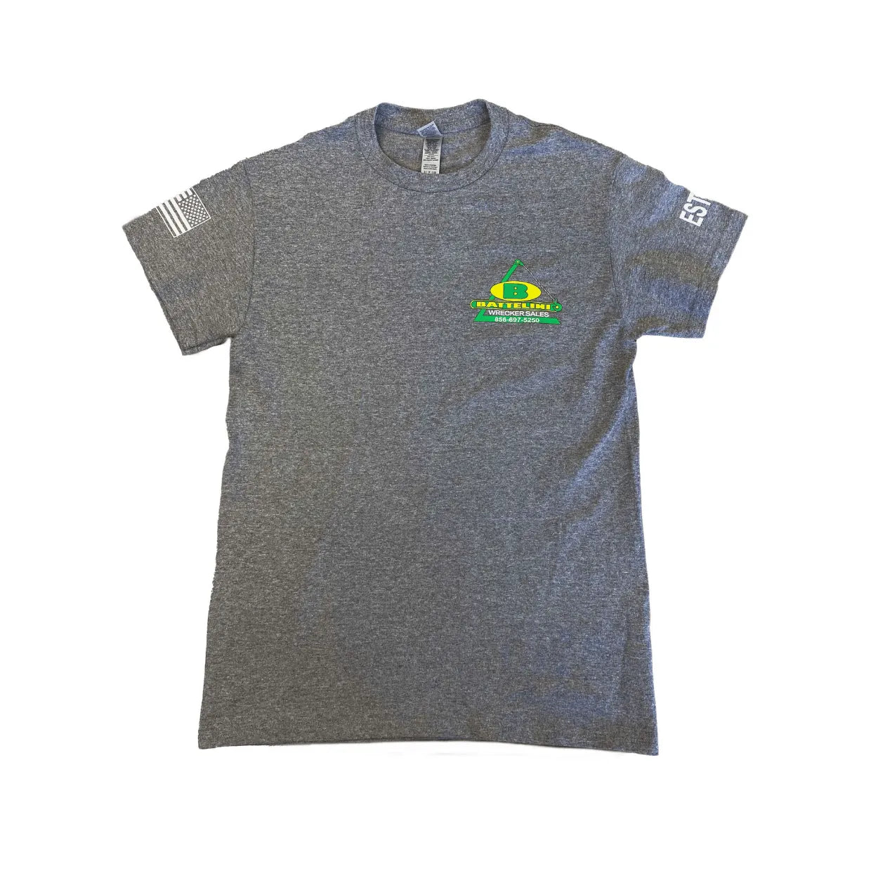 graphite heather Battelini trucking t-shirt