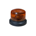 Compact fixed-mount LED warning beacon w/ 360° double-flash amber signal for tow trucks, rollbacks, and utility vehicles.