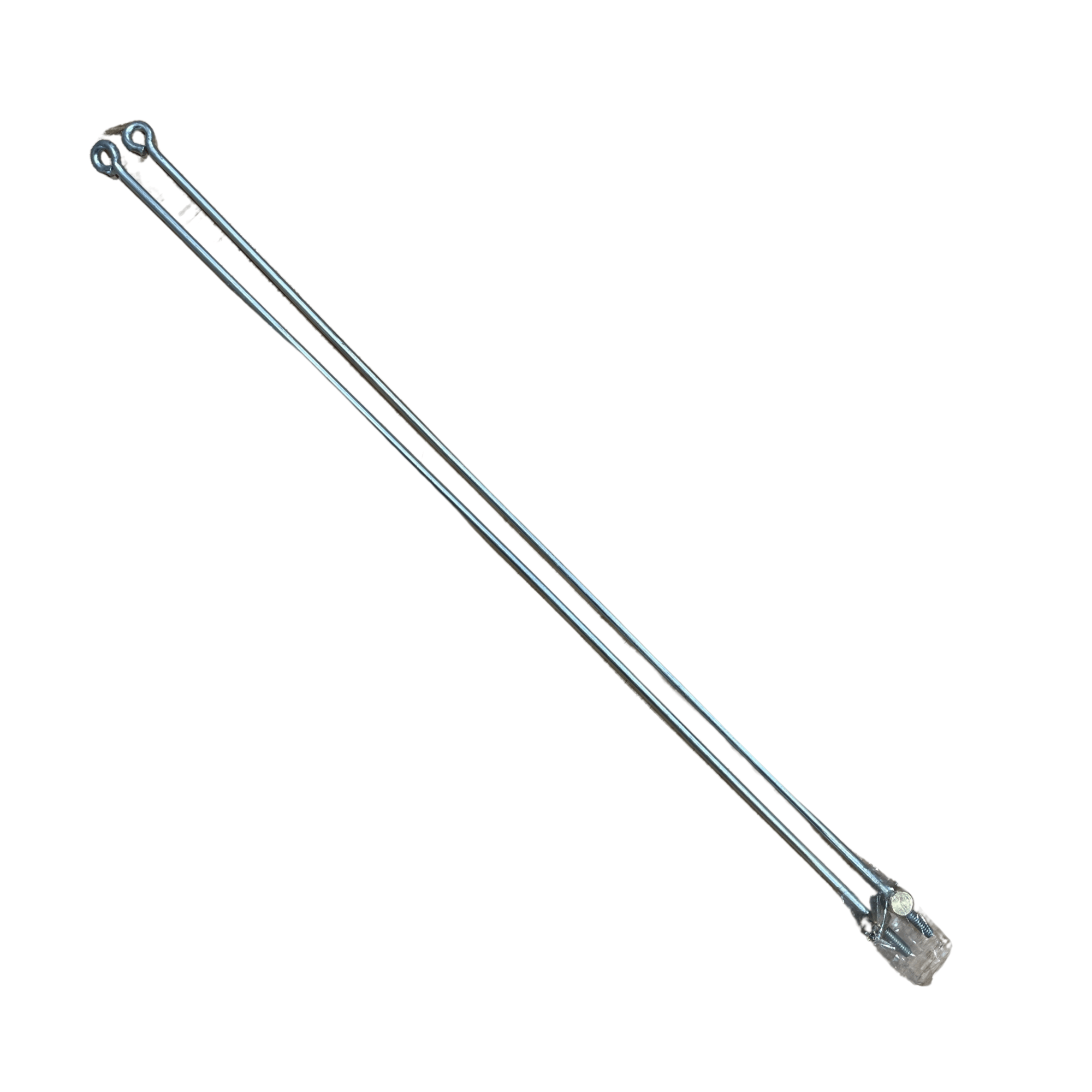 this connection rod connects the paddle lock to the latches so lifting the paddle handle will unlock and open the toolbox door