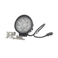 Round LED work light with mounting hardware on a white background - J-Lite High intensity work light #2552176