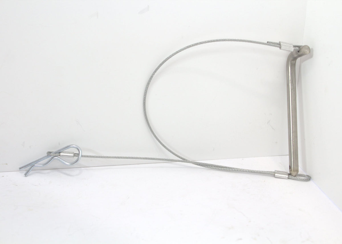 Lock Pin with Steel Cable for Ramps and Bedrails – Battelini Wrecker Sales