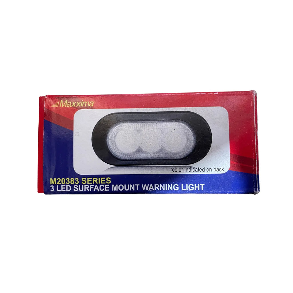 Maxxima M20383YCL Amber Ultra-Thin 3-LED Warning Light