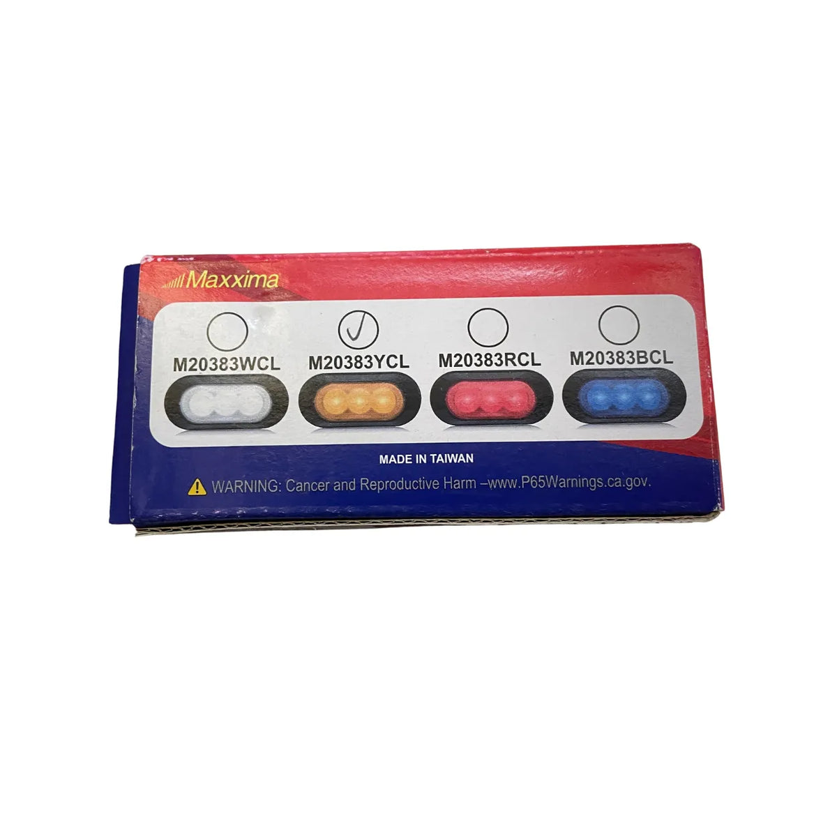 Maxxima M20383YCL Amber Ultra-Thin 3-LED Warning Light