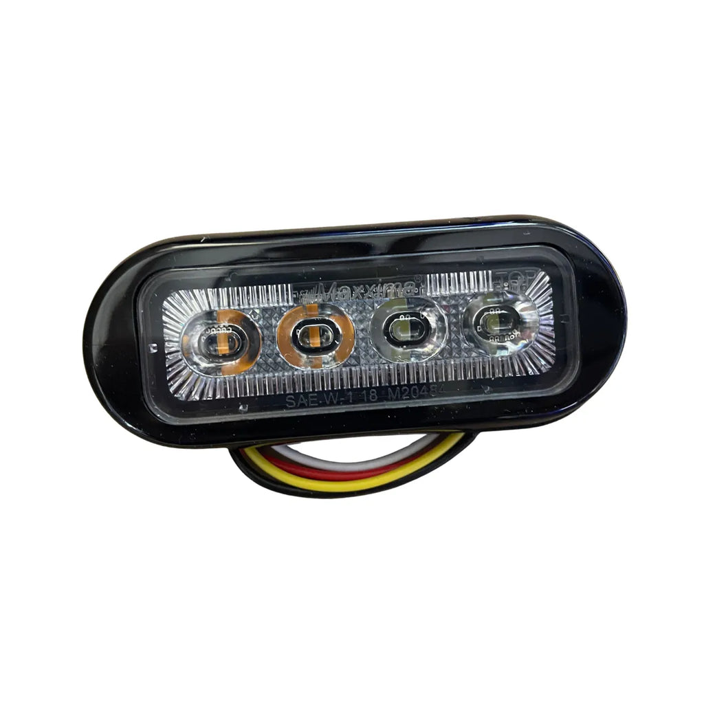 Maxxima M20484YWCL Amber/White 4-LED Warning Light