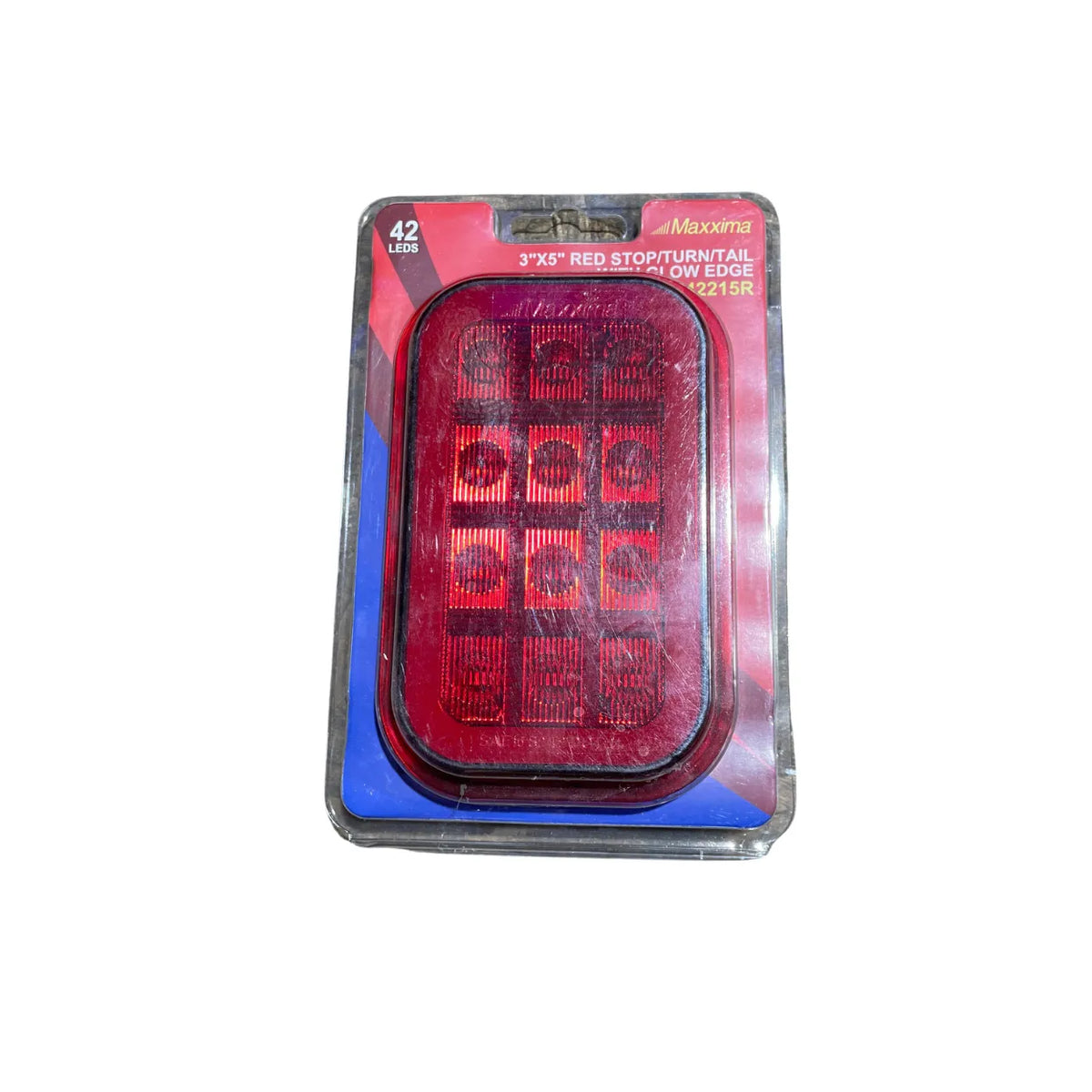 Maxxima M42215R 3x5 Red LED Stop/Turn/Tail Light, Glow Edge