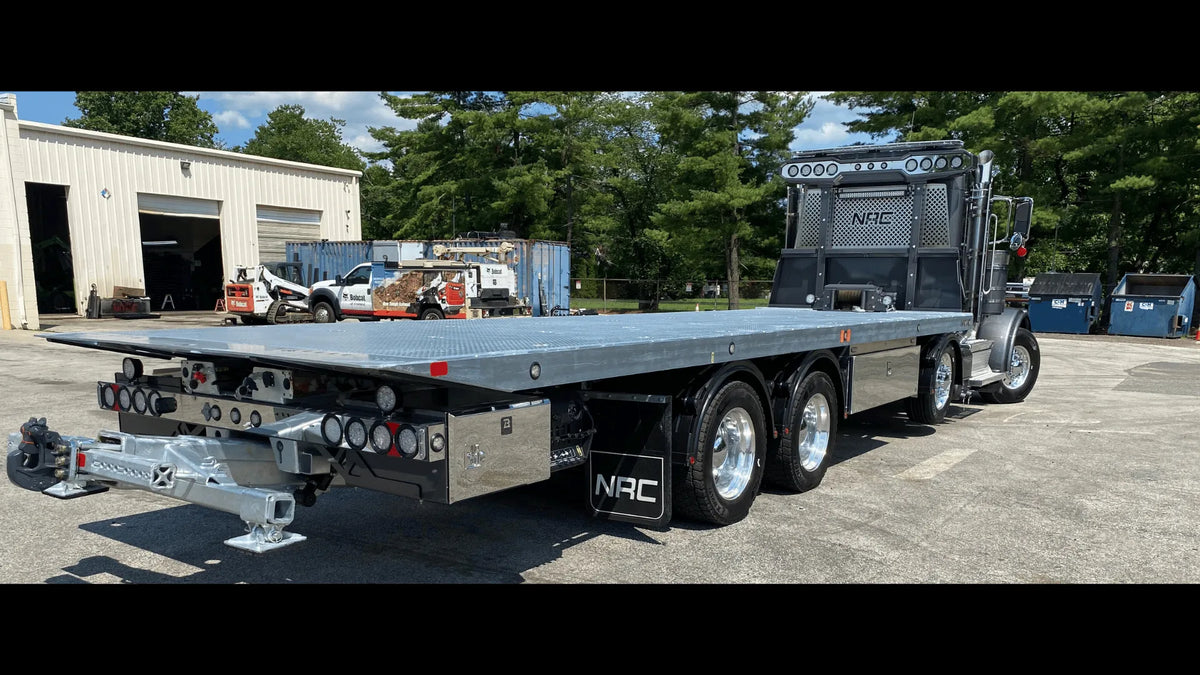 gray nrc 40tb car carrier built by Battelini Wrecker Sales