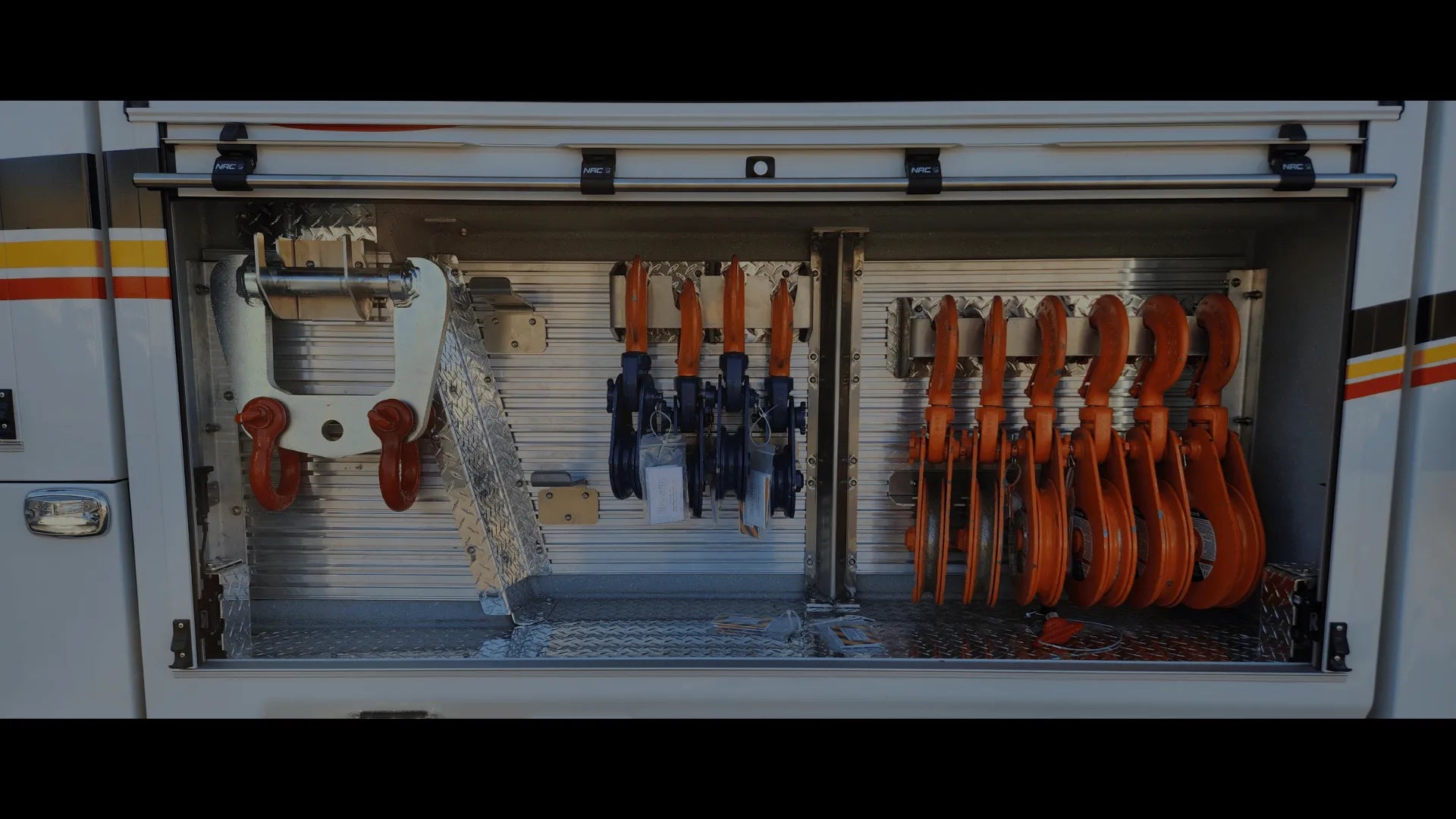 nrc truck storage and organization. NRC wrecker toolbox