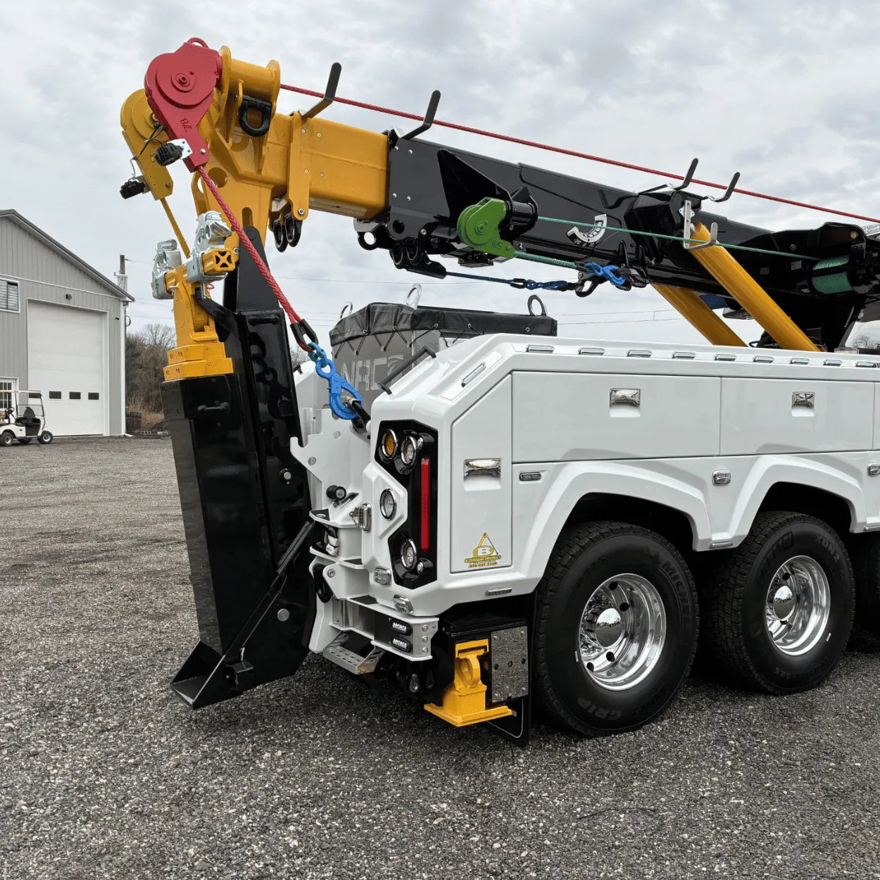 small rigging box on the back of an NRC wrecker built by Battelini Wrecker Sales
