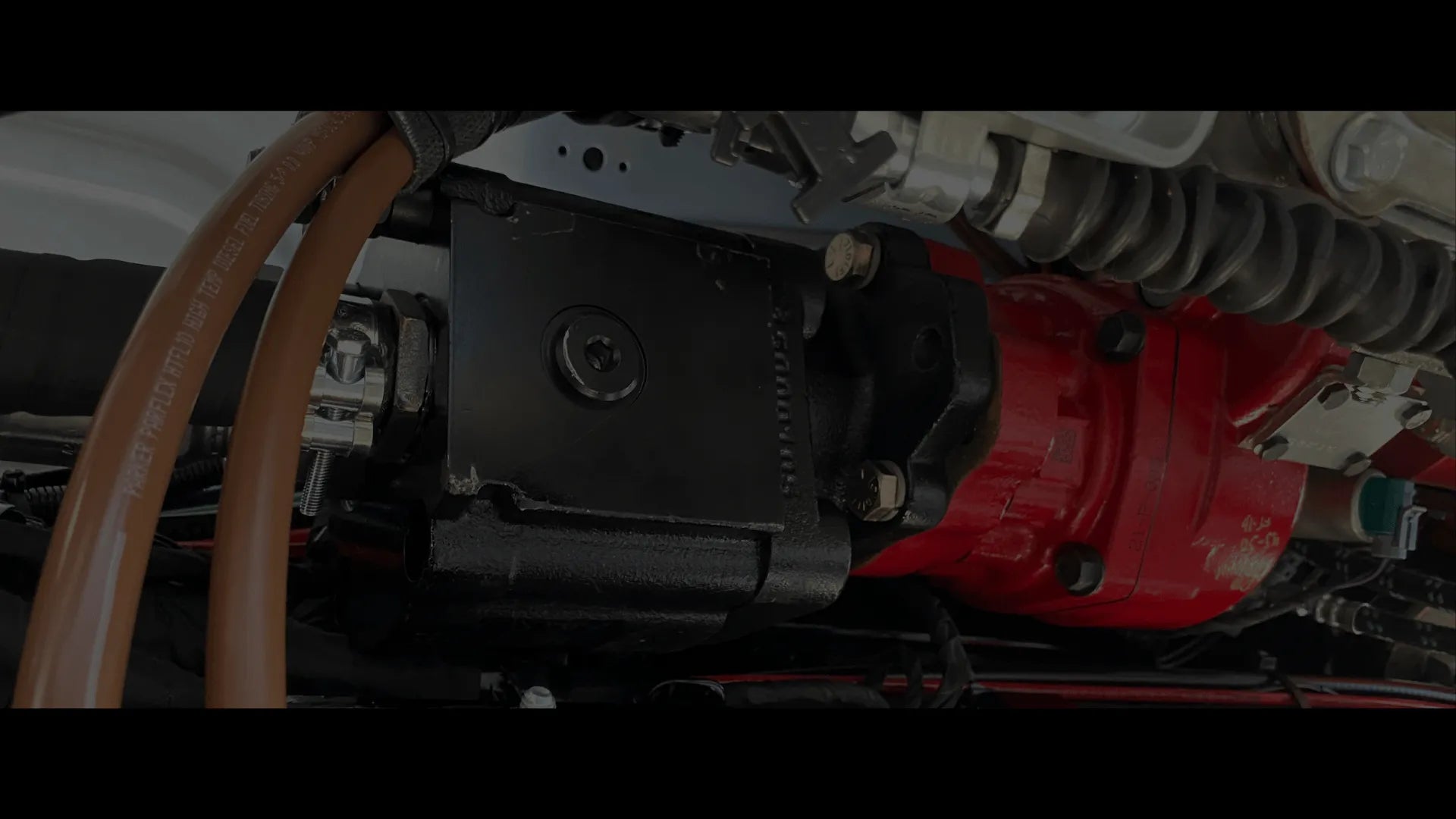 pto installed on a tow truck