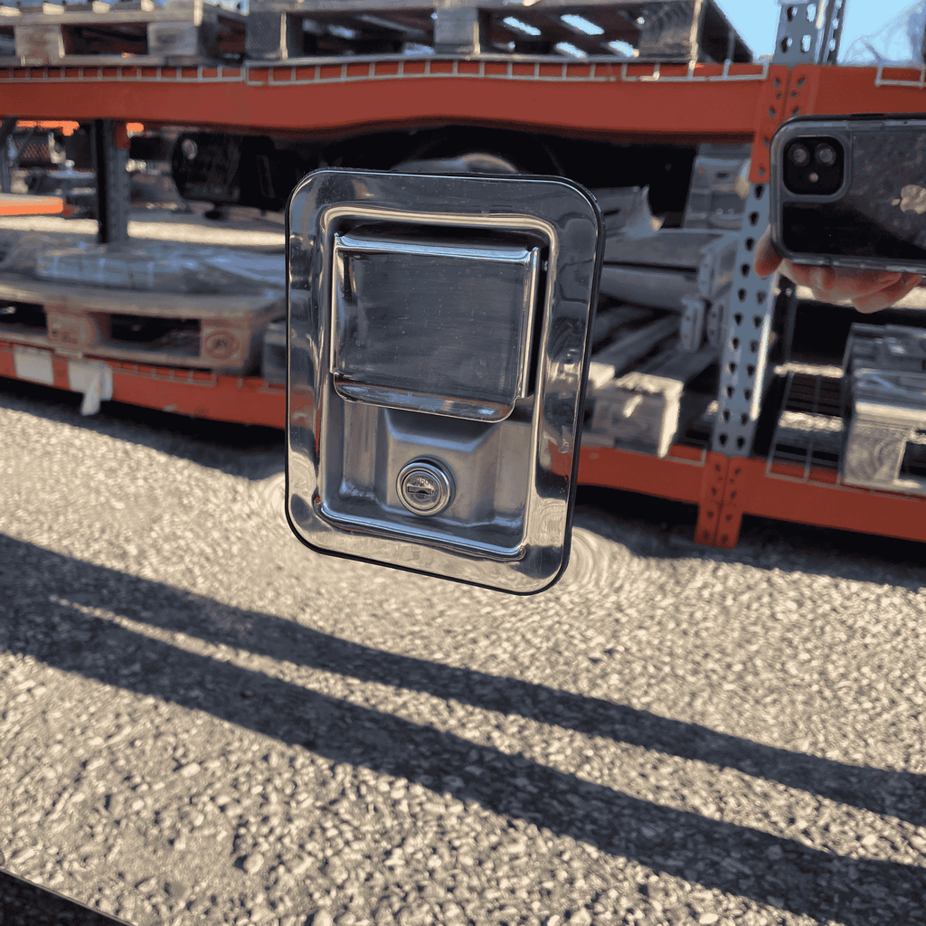 Paddle handle on an In the Ditch Pro Series Toolboxes