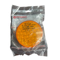 Peterson 817A36 4" Round Amber LED Turn Signal Light for trucks, featuring 36 diodes and grommet mount design.