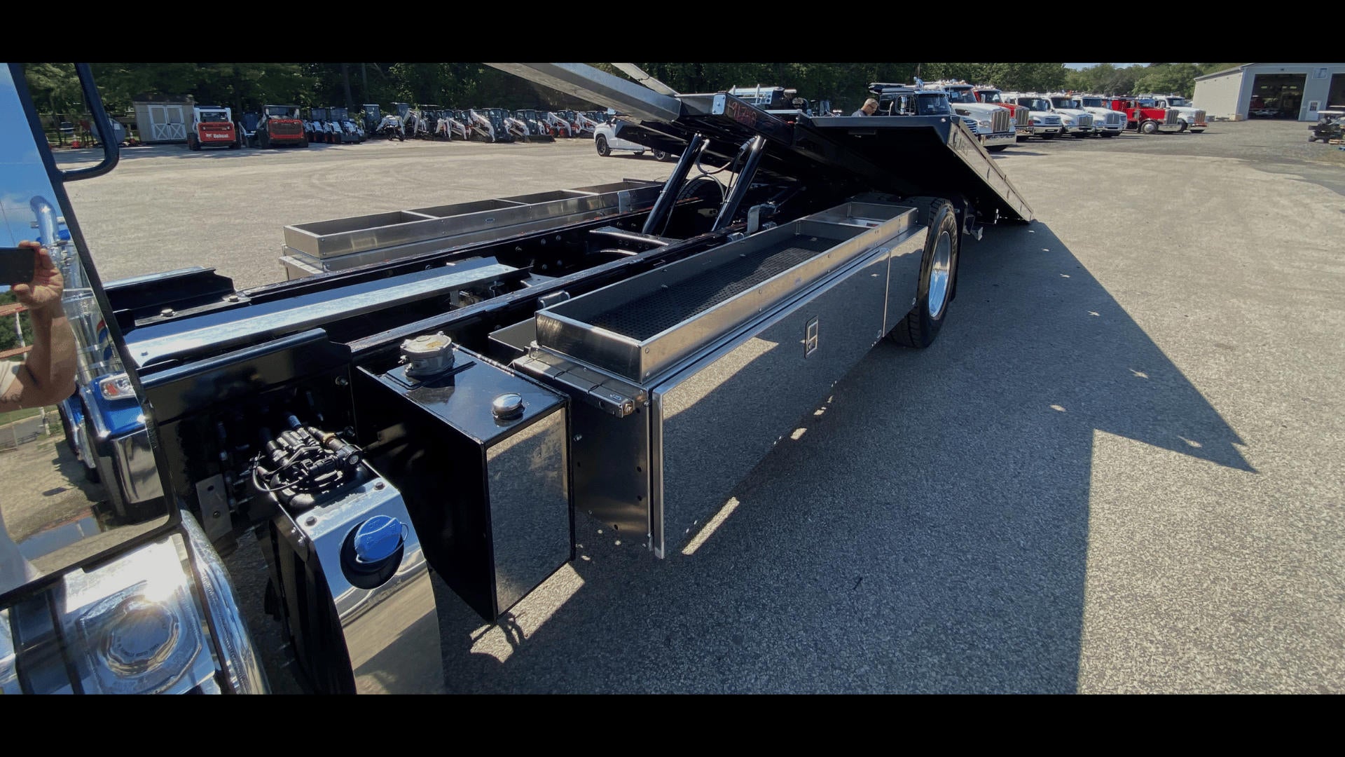 a 20tb nrc carrier with the bed deck displaying the in the ditch premium underbody toolbox and storage package