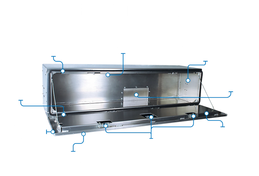 In the Ditch Pro Series Underbody Toolbox for Rollback Tow Trucks & Carriers Specifications