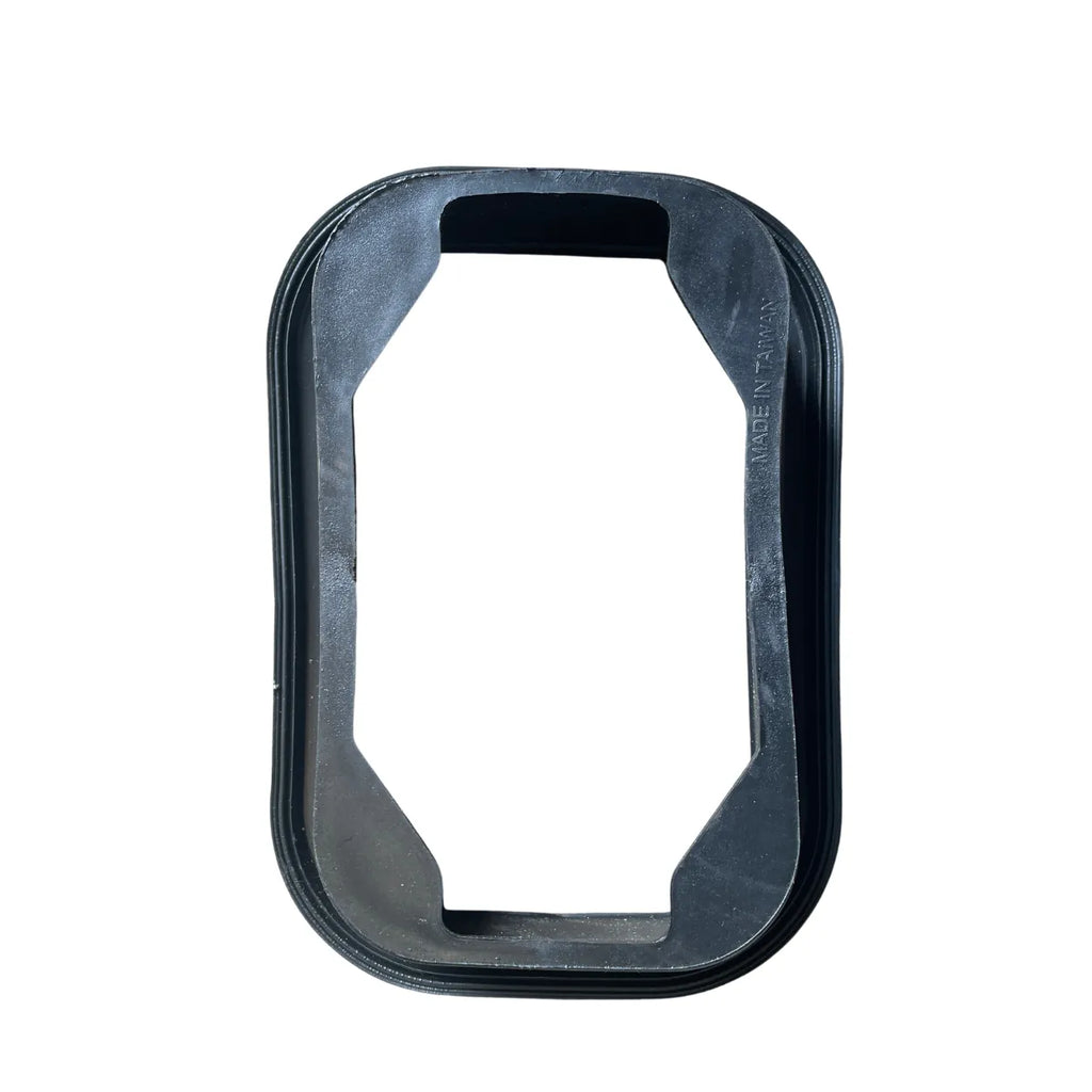 Back of Optronics A33GB grommet showing octagonal open-back opening and Made in Taiwan marking