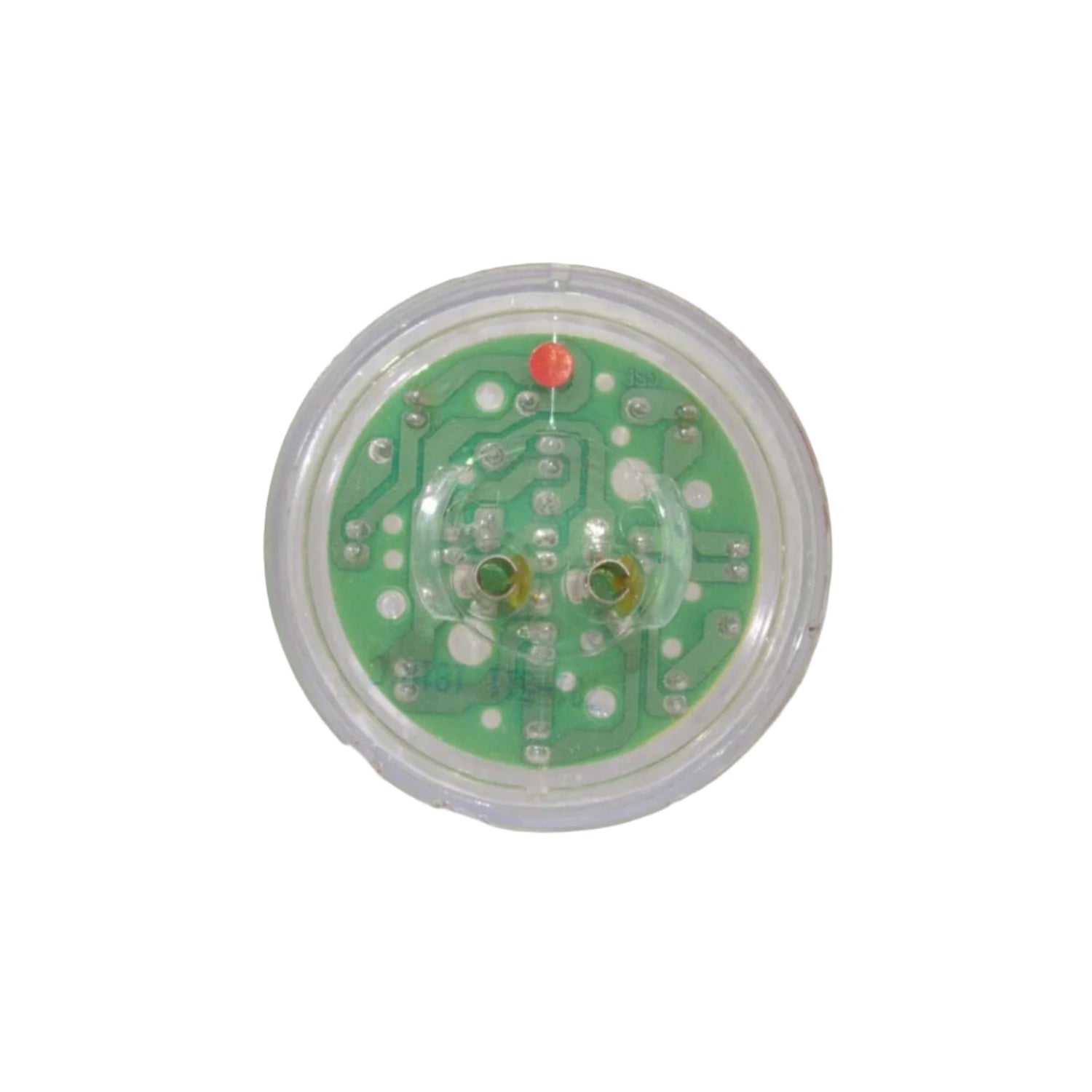 back of 2 1/2" red clearance marker light for NRC carrier tow trucks
