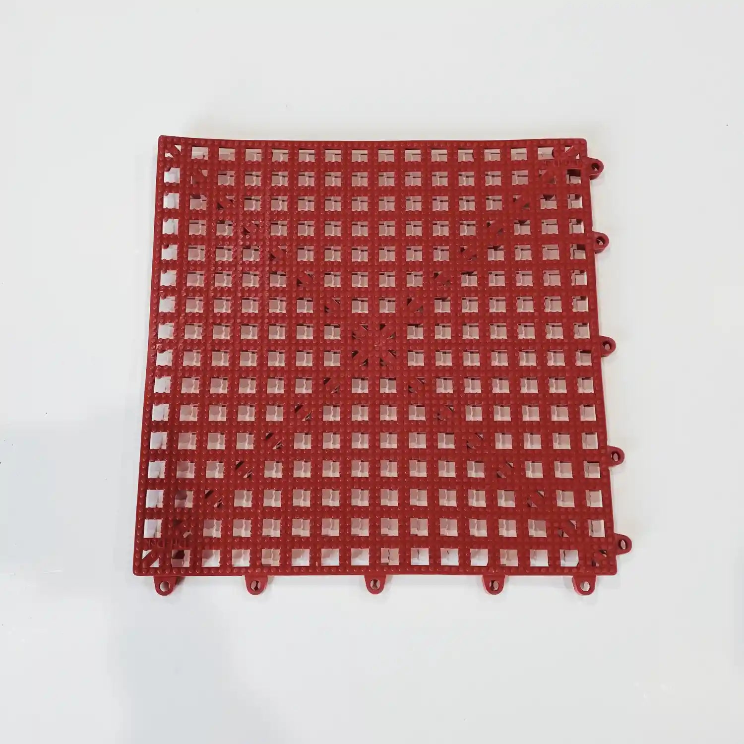 red dri-dek tile. used inside of toolboxes and top trays to protect toolboxes and provide drainage