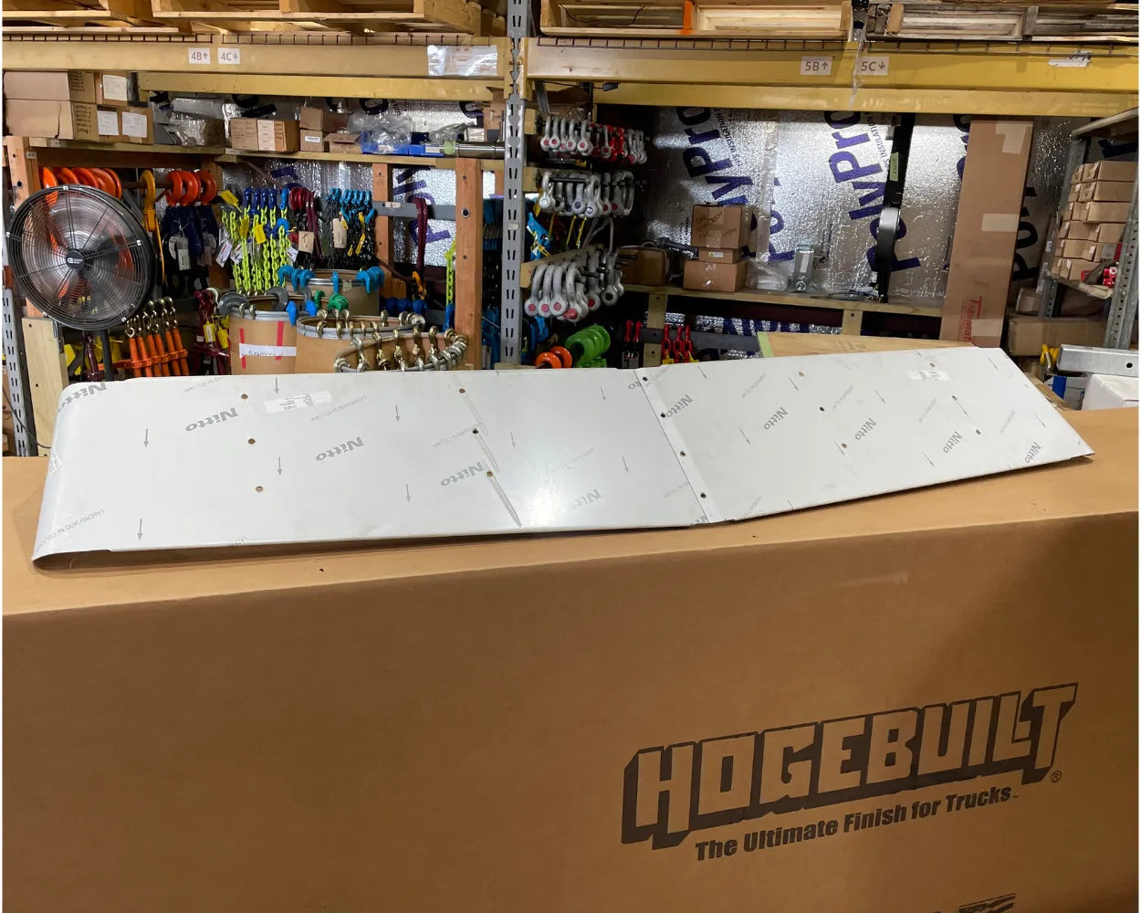 Polished Stainless Steel 13.6" drop Gangster Series Sun Visor
