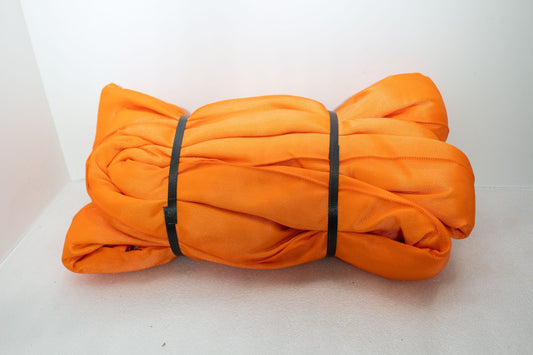 orange endless loop round sling - round slings - rigging