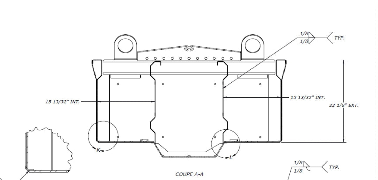 short rigging box dimension sheet. Rigging box for storing snatch blocks, chain, shackles and other rigging equipment
