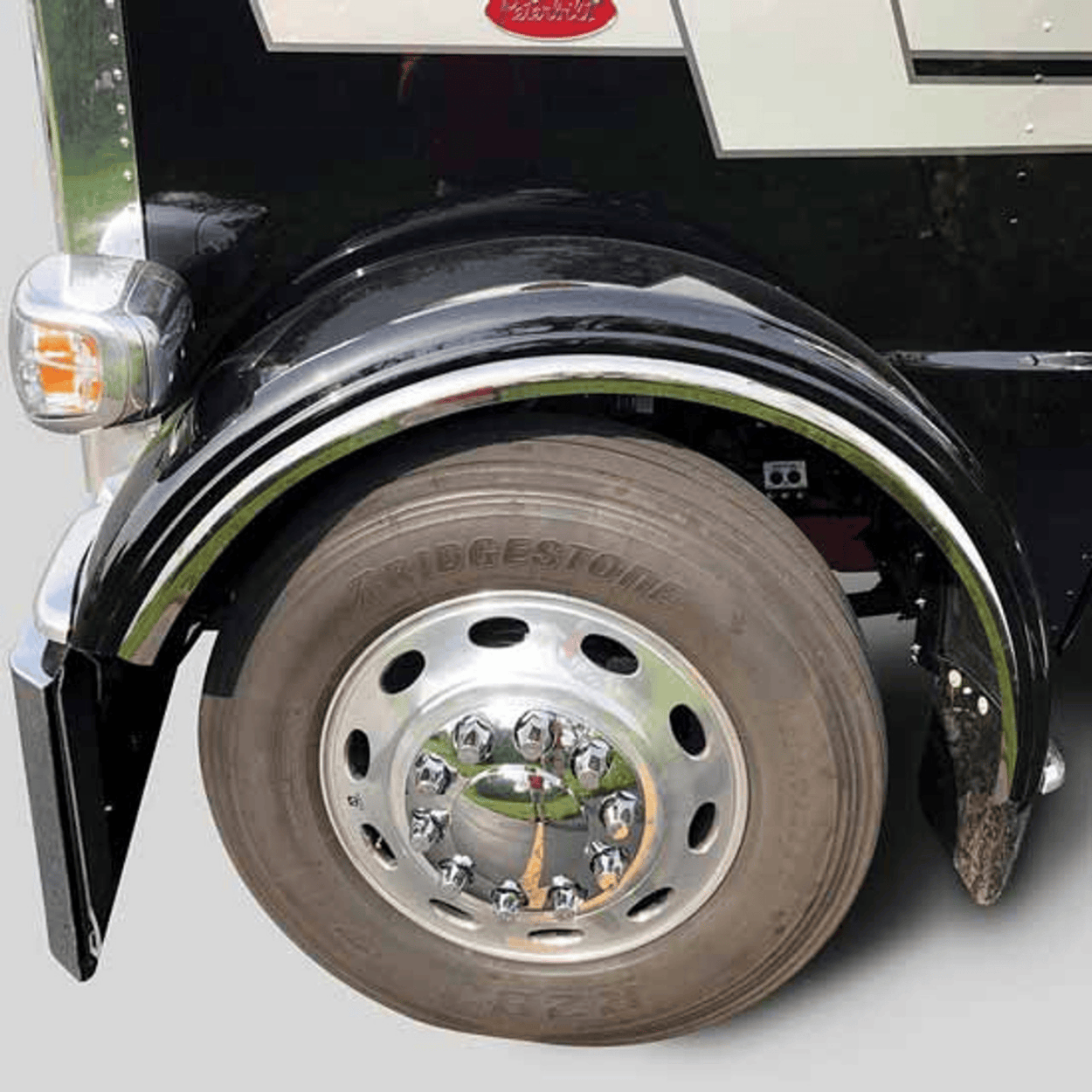 stainless steel fender flares for peterbilt 379/389
