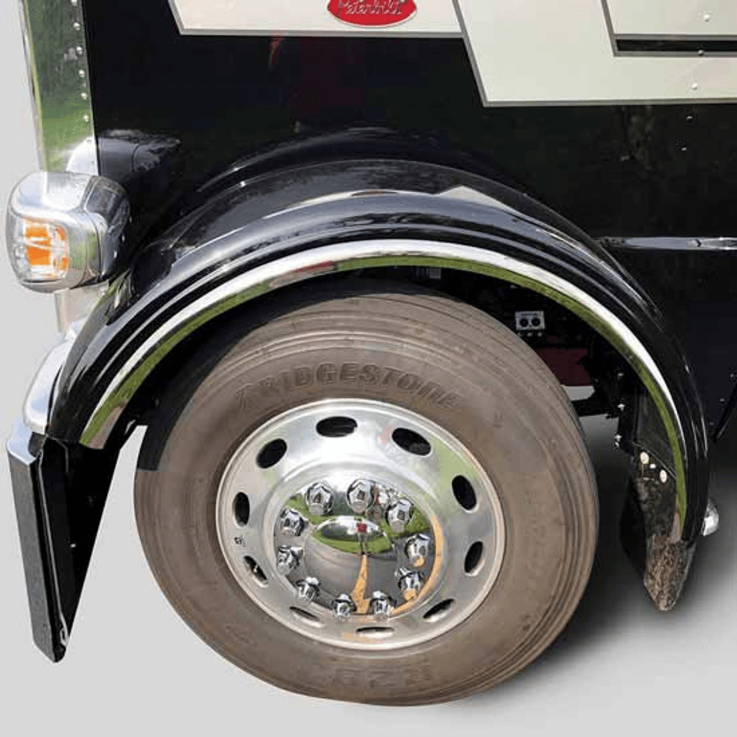 stainless steel fender flares for peterbilt 379/389