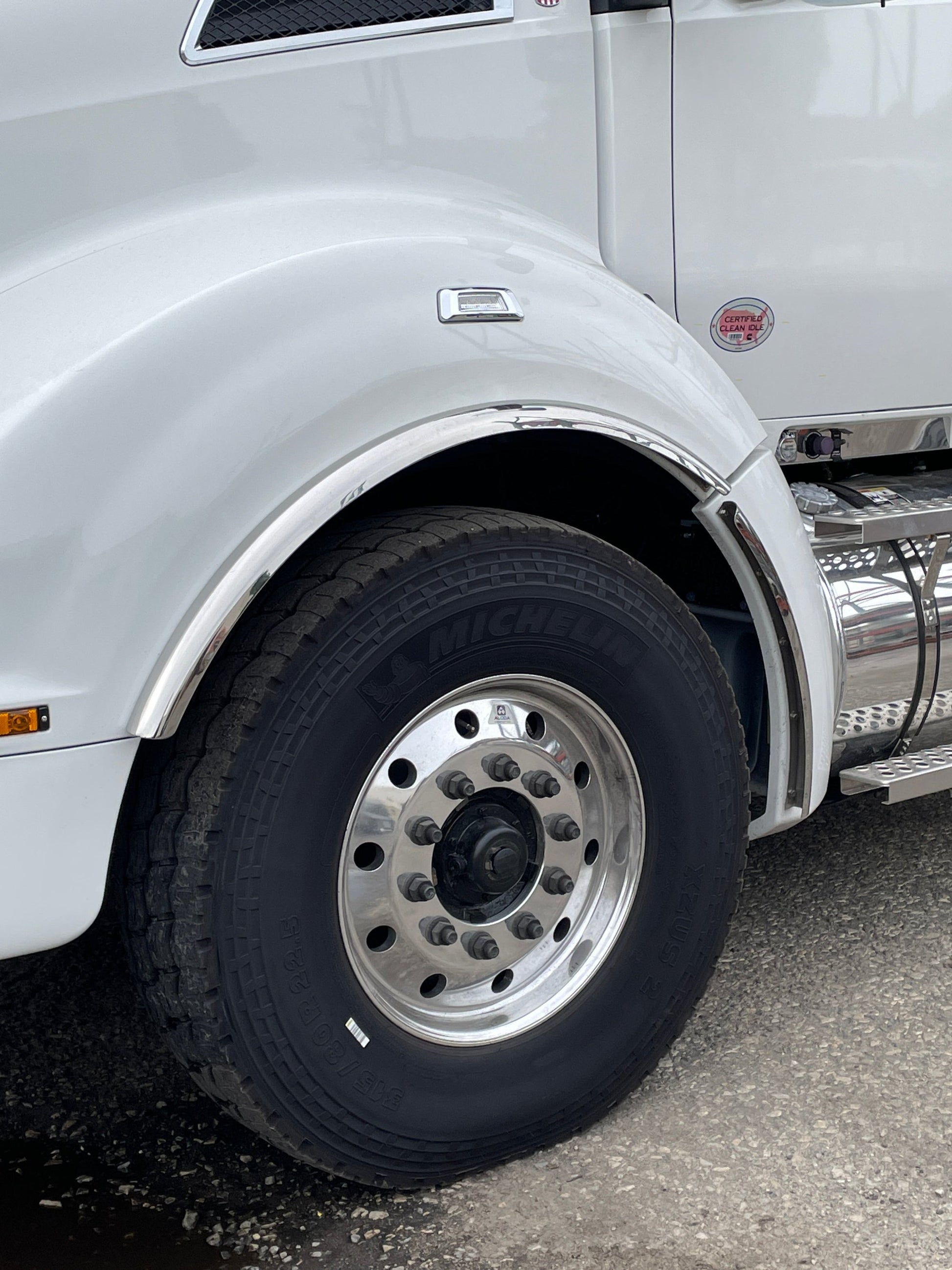 stainless fenderette set - split fender fenderette