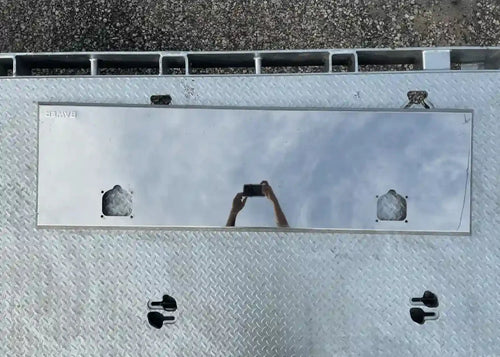 stainless steel replacement door for a 60 inch bawer toolbox