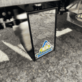 stainless steel trim piece for hydrualic oil tank on an NRC car carrier