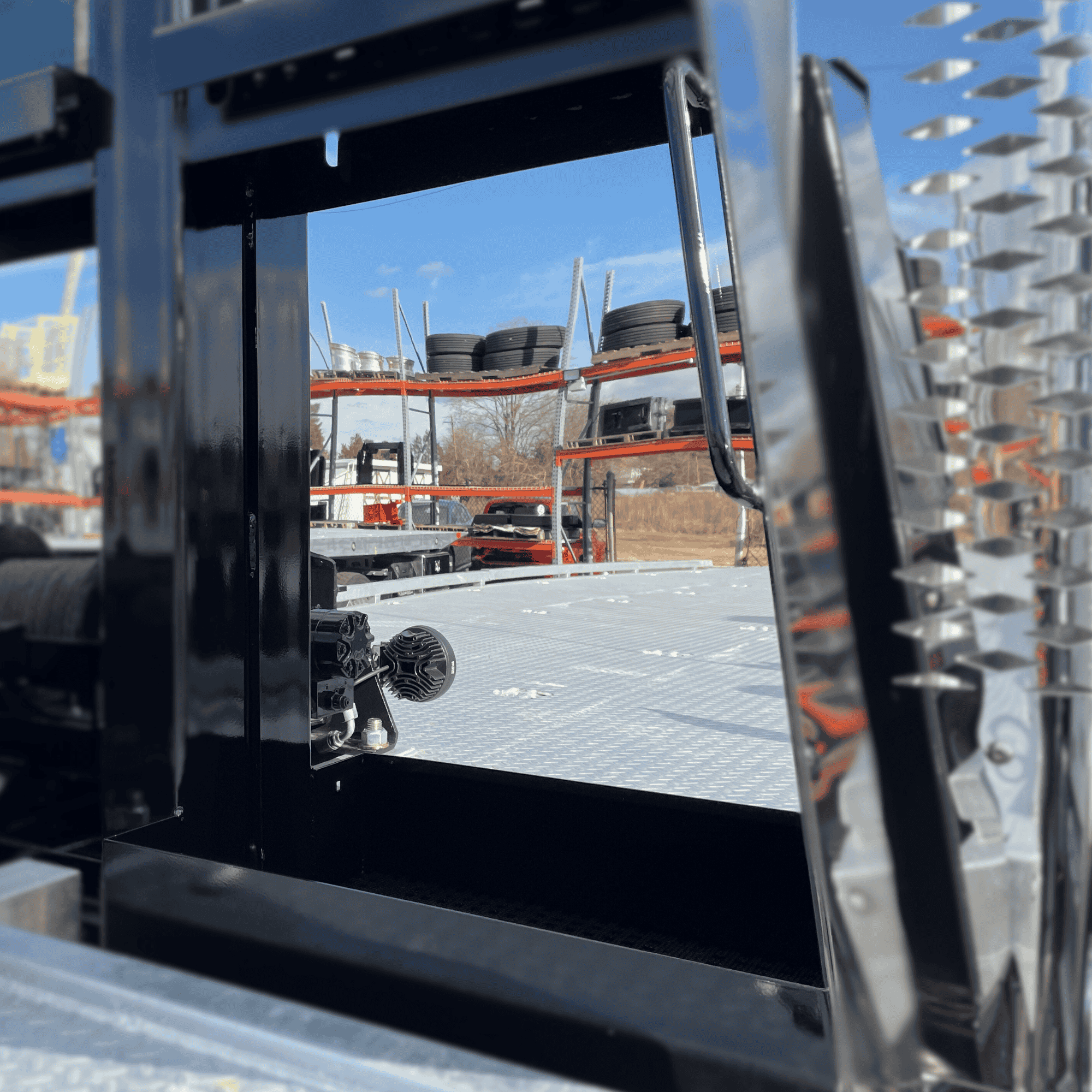 stainless trim for the inside of the chainrack on the passenger side