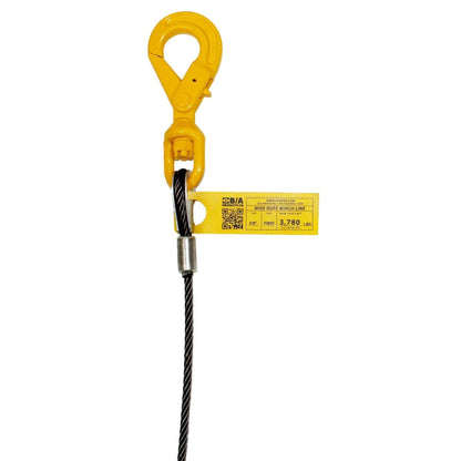 steel core wire rope - winch line - self locking hook