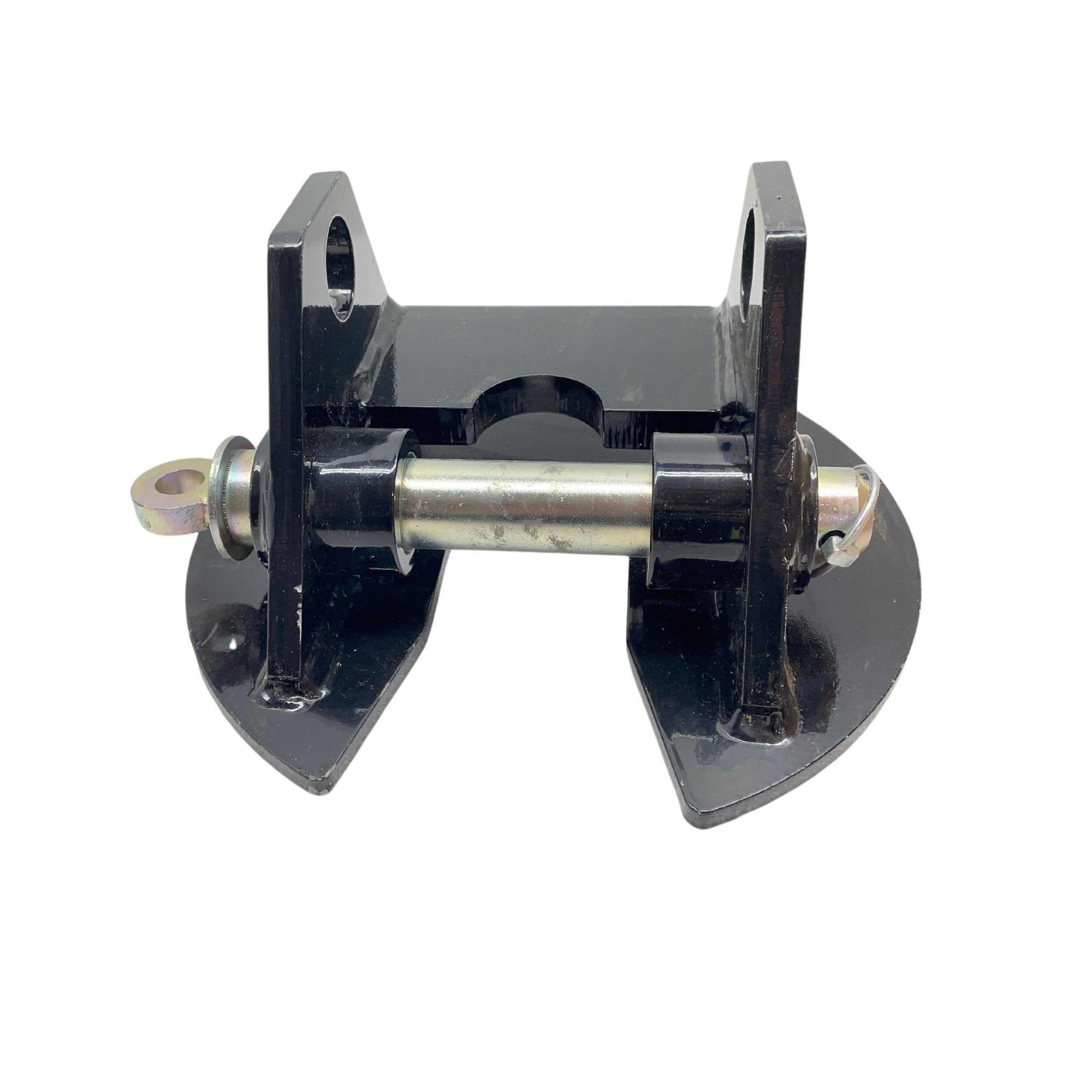 Heavy duty towing hitch attachment kit including fifth wheel equipment and pintle hook for reliable towing.
