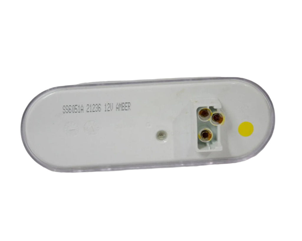 Clear/Yellow LED Oval Signal-Stat Light, 24 Diode, Truck-Lite, for Trailers and Tow Trucks