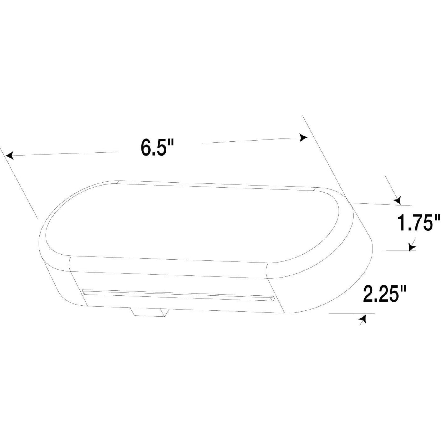 Clear/Yellow LED Oval Signal-Stat Light, 24 Diode, Truck-Lite, for Towing and NRC Wrecker Applications