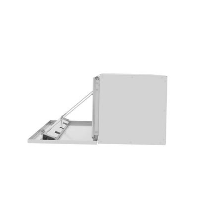 side view of an opened workman series toolbox made by In the Ditch